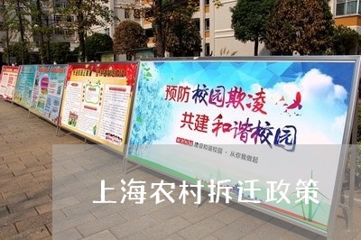 上海农村拆迁政策